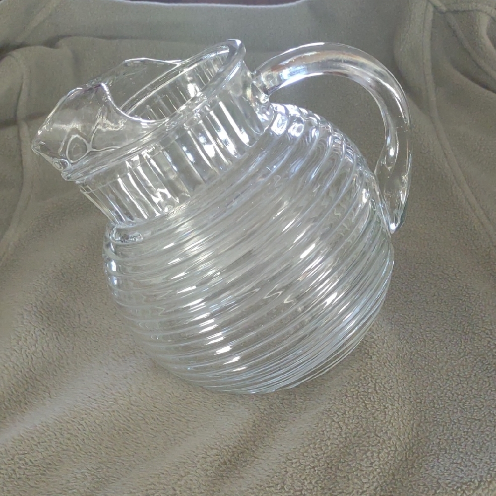 Anchor Hocking Clear Glass Pitcher